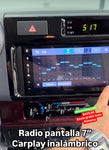Radio Pantalla 7”, Pioneer con CarPlay inalámbrico y cámara de reversa.