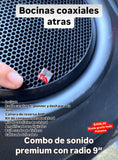 Combo de sonido premium con pantalla 9”