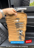 Kit de cubiertos de acero inoxidable para camping