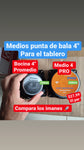 Medio punta bala 4" para tablero. Super potente