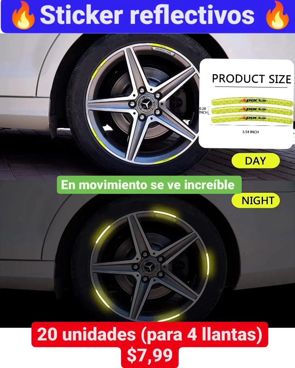 Sticker Reflectivos para Rines (20unidades) – Accesorios4x4pty